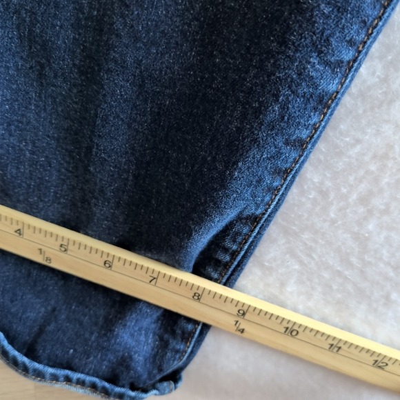 7 for All Mankind Men Jeans 42x32 Dark Blue Austyn Straight Relaxed Fit Stretch - Picture 6 of 10